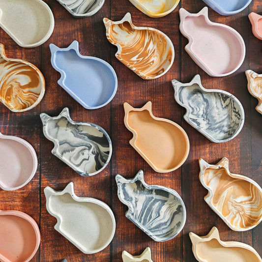 Cat dishes (Marbled)