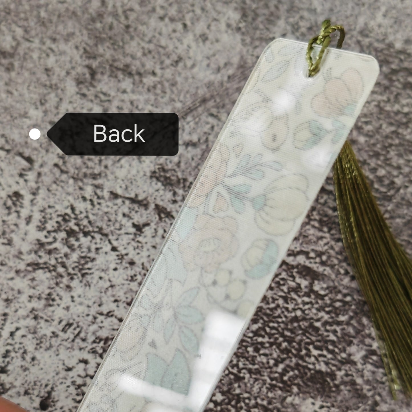 Fabric Bookmark - Summer florals