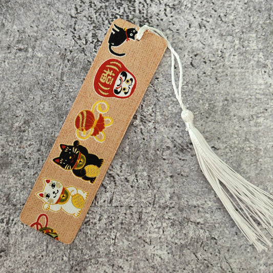 Fabric Bookmark - Daruma