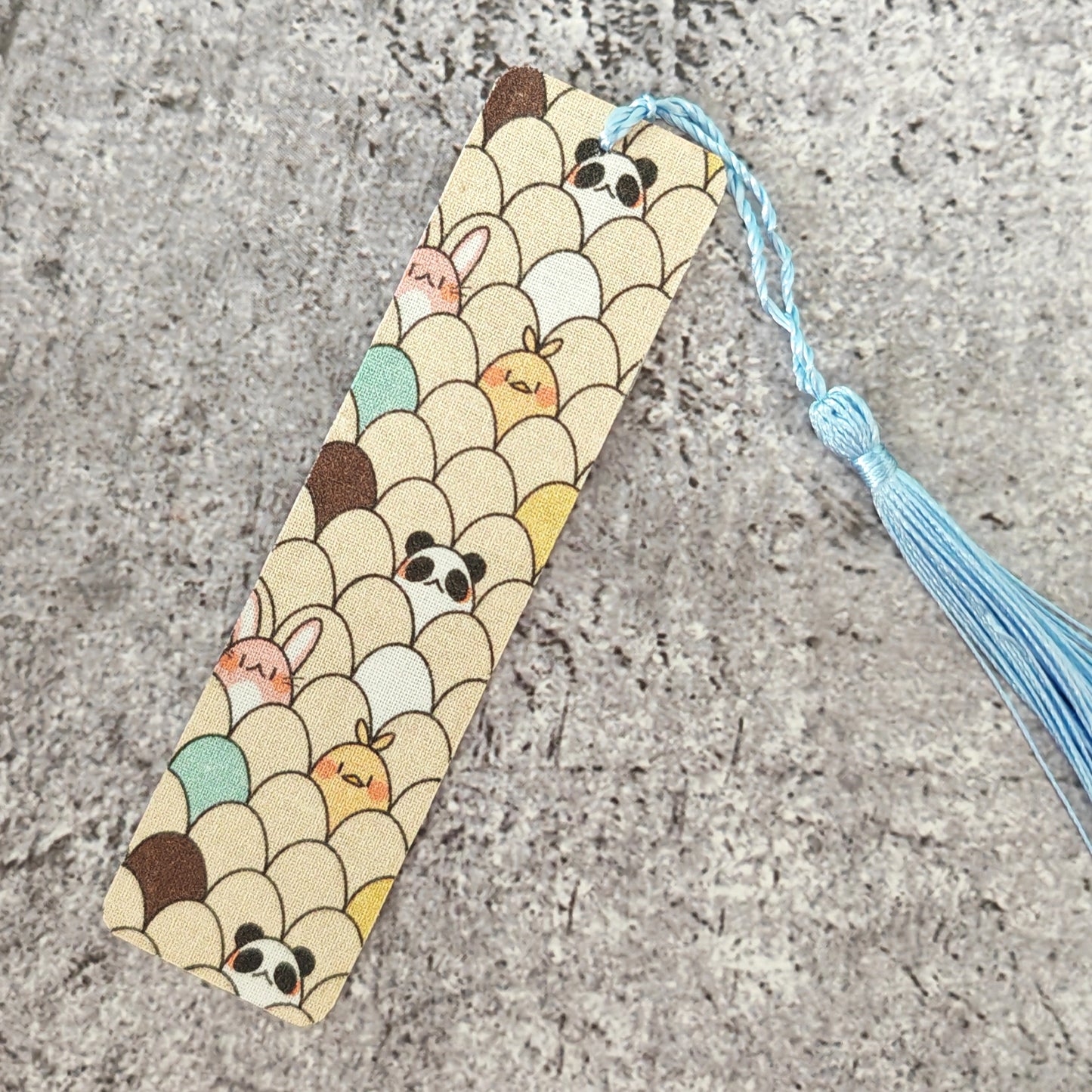 Fabric Bookmark - Egglet Animals